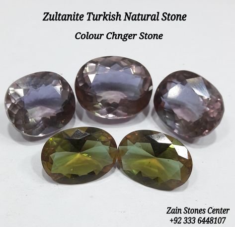 Zultanite Turkish Stone / Zain Stone Center Zultanite Stone, Color Stone, Gem Stone, Rocks And Crystals, Stone Jewelry, Stone Color, Color Change, Natural Stones, Pakistan