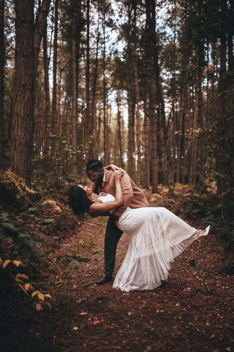 Forest Photo Shoot, Photos For Couples, Engagement Announcement Photos, Announcement Photos, Forest Photos, Intimate Wedding Ceremony, Newly Engaged Couple, Small Intimate Wedding, Engagement Announcement