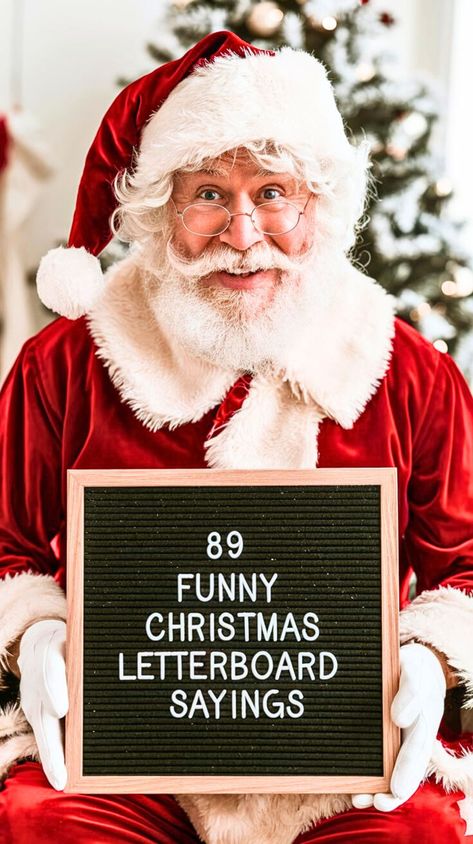 Lighten up your holiday season with these 89 funny Christmas letterboard sayings! Perfect for adding a touch of humor and joy to your festive décor, these witty messages will keep everyone laughing. 🎄📌 Pin this for your dose of holiday humor! 👉 Click through to see every hilarious Christmas saying for your letterboard. #FunnyChristmas #HolidayLaughs #LetterboardSayings #XmasLetterboard Letterboard Christmas Quotes, Christmas Letterboard Quotes, Letterboard Christmas, Christmas Letterboard, Letterboard Sayings, Xmas Letter, Letterboard Quotes, Home Feeling, Humor Hilarious