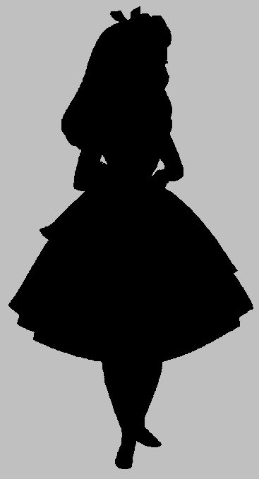 Alice Silhouette, Alice In Wonderland Svg, Silhouettes Disney, Alice In Wonderland Silhouette, Alice In Wonderland Disney, Disney Silhouettes, Alice Tea Party, Wonderland Tattoo, Mad Hatter Party