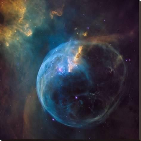 Bubble Nebula, The Sky, The Middle, Stars, Blue