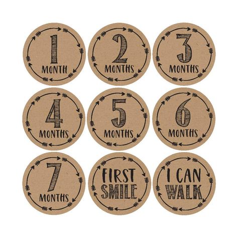 One Month Baby, Baby Month Stickers, Picture Props, Milestone Stickers, Monthly Baby Photos, Month Stickers, Baby Monthly Milestones, Baby Stickers, Monthly Photos