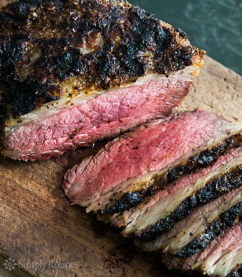 Santa Maria Style Tri Tip ~ A California classic, Santa Maria style tri tip beef roast, a triangle shaped bottom sirloin cut, with a peppery, salty, garlic-y crust.  ~ SimplyRecipes.com Santa Maria Tri Tip, Best Cut Of Steak, Beef Roast, John Adams, George Foreman, Tri Tip, Best Steak, Carne Asada, Beef Dishes