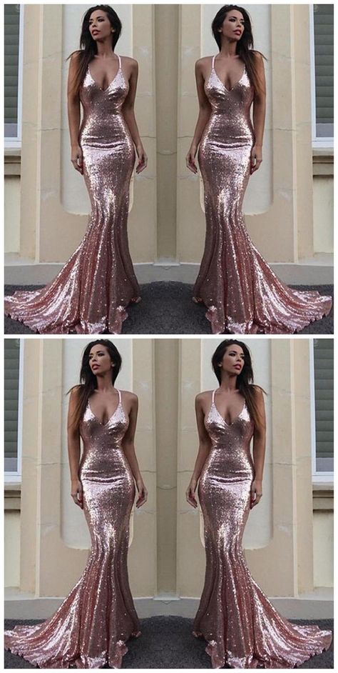 P i n t e r e s t : rachaelgbolaru17 Long Prom Dresses Cheap, Prom Dresses Custom, Prom Dresses Cheap, Cheap Prom Dresses Long, Formal Prom Dresses, Prom Dresses 2018, Rose Gold Sequin, Prom Dresses For Teens, Prom Dresses Modest