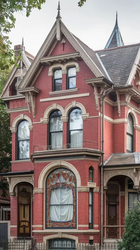 Architectural Styles and Classic Homes: Timeless Designs and Influences - Civil Jungle Victorian Gothic House, Houses Victorian, House Reference, Classic Homes, Home Setup, House Of Dreams, Architectural Floor Plans, Dr House, Architectural Styles