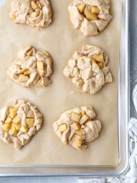 Sourdough Apple Fritters - Completely Delicious Sourdough Discard Apple Fritters, Sourdough Apple Fritters, Sourdough Pastries, Sourdough Discard Apple, Sourdough Treats, Homemade Apple Fritters, Sourdough Desserts, Sourdough Apple, Completely Delicious