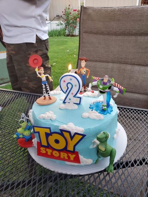 Jesse Cake Toy Story, Toy Story Smash Cake Ideas, Tou Story Birthday Cake Ideas, Single Tier Toy Story Cake, You Story Birthday Cake, Toy Story Smash Cake 2nd Birthday, Forky Birthday Cake, 2 Toy Story Birthday, Toy Story Bday Cake