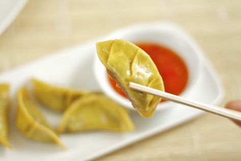 Dude Food: Duck Confit Gyoza with Dried Cranberries Welcome To Summer, Dude Food, Asian Dinners, Duck Confit, Plum Sauce, Hors D'oeuvres, French Twist, Dried Cranberries, I Love Food