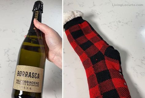 Gnome Wine Bottle Covers, Wine Bottle Wrapped In Socks, Bottle Gnomes Diy How To Make, Wine Bottle Hats, Wine Bottle Gnomes Diy, Gnome Wine Bottle Toppers Diy, Wine Bottle Gnomes Diy How To Make, Bottle Gnomes Diy, Wine Bottle Gnomes