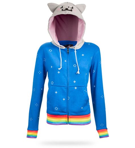 Nyan Cat Hoodie at ThinkGeek Nyan Cat Costume, Nyan Cat, Think Geek, Scene Kids, All Jeans, Cat Hoodie, Cooler Look, Geek Girls, Geek Chic