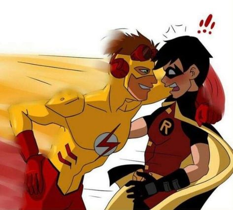 Dc Ships, Young Justice Robin, Young Justice League, Teen Titans Robin, Robin Comics, Superhero Family, Teen Titans Fanart, Wally West, Kid Flash