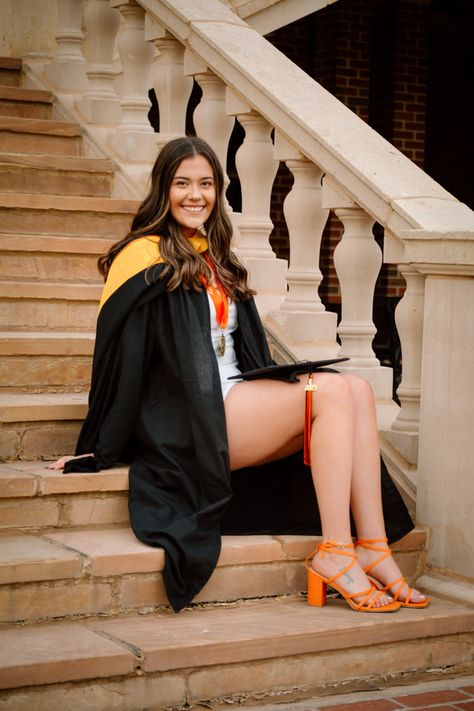 Oklahoma State Graduate Oklahoma State Senior Pictures, Oklahoma State Graduation Pictures, Osu Graduation Pictures, Masters Pictures, Masters Degree Photoshoot, Masters Photoshoot, Masters Graduation Pictures, Grad Poses, Graduation Book