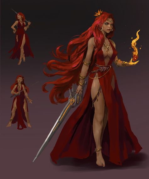 Red Priestess, Fire Emblem 4, Male Elf, Dungeons And Dragons Classes, Dragon Rpg, Fantasy Gowns, Witch Art, The Favourite, Female Character Design