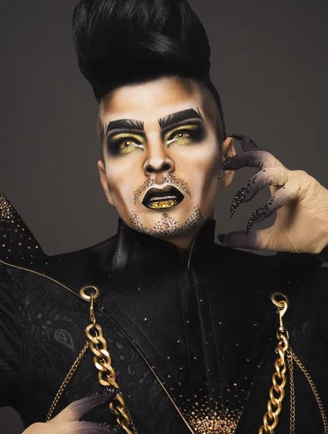 Landon Cider, Drag King Makeup, Theater Makeup, Drag Make-up, Drag Queen Makeup, Drag King, Drag Makeup, Horror Makeup, Queen Makeup