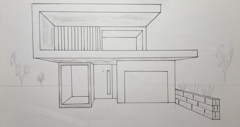 #art #perspective #architecture #drawing #design #modern #villa Check the link for a full step by step tutorial Perspective Architecture Drawing, Perspective Architecture, 1 Point Perspective, Art Perspective, Architecture Drawing Plan, Point Perspective, Modern Villa, Real Estate Houses, Architecture Sketch