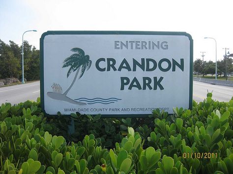 Crandon Park Entrance Sign (Key Biscayne, Florida) Key Biscayne Florida, Crandon Park, Park Entrance, Miami Photos, South Miami, Places To Rent, Key Biscayne, Miami Dade County, Entrance Sign