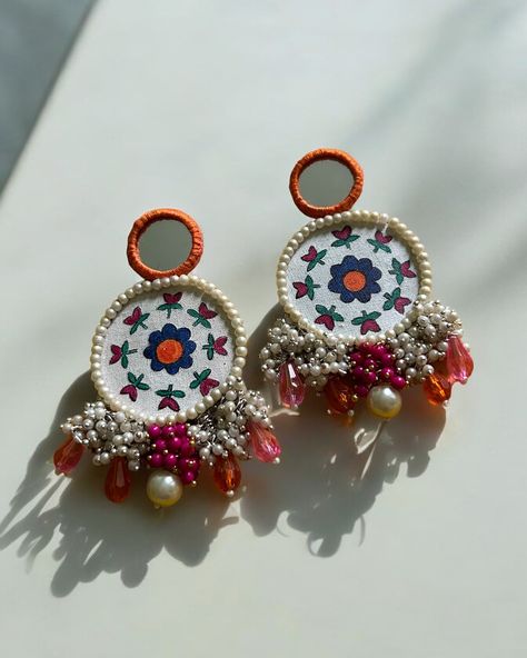 Hand painted earrings