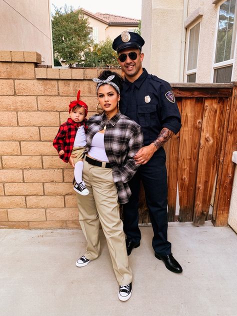 Gangsta Party Outfit, Cholo And Chola Halloween Costume, Chola Party Outfit, Cholo Costumes Women, Cute Chola Outfit, Cholla Outfits, Cholo Outfits For Women, Chola Outfits 90s, Cholo Couple Costume