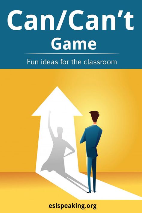 This can can’t ESL game is great for practicing speaking, listening and writing. It’s a game for children or adults, but the content is usually covered with children more than adults. Can/Can’t is a very basic grammatical concept and most adults will already be familiar with it unless they’re absolute beginners. #ESL #GrammarActivity #Kids #Adults #English Ell Games, Esl For Adults, English Games For Kids, Listening Games, Speaking Games, Teach English To Kids, Esl Games, English Activities For Kids, Teaching English Grammar