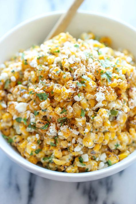 Mexican Corn Dip - The traditional Mexican street corn is turned into the best dip ever. It's so good, you won't even need the chips here! Mexican Corn Dip, Mexican Corn, Corn Dip, Mexican Street Corn, Street Corn, Mexican Street, Traditional Mexican, Mexican Dishes, Nachos