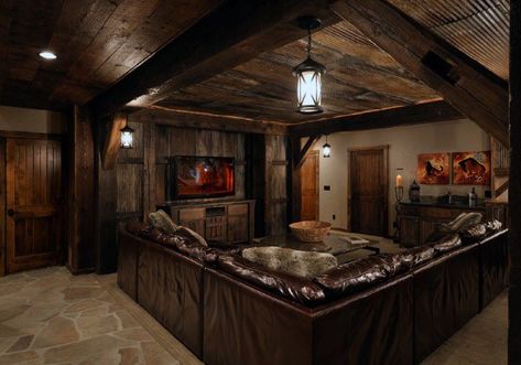 Top 60 Best Rustic Basement Ideas - Vintage Interior Designs Rustic Basement Ideas, Country Builders, Rustic Basement, Diy Basement, Vintage Interior Design, Basement Design Ideas, Basement Bedrooms, Basement Decor, Finished Basement