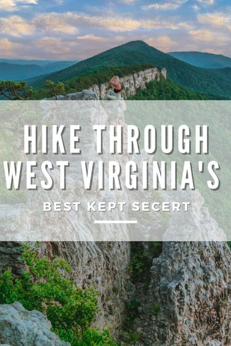 Hike Through West Virginia’s Best-Kept Secret Seneca Rocks Wv, Hike Virginia, Towns In West Virginia, Seneca Rocks, West Virginia Waterfalls, West Virginia Road Trip Map, Monongahela National Forest, Backpacking Trails, West Virginia Waterfall Trail