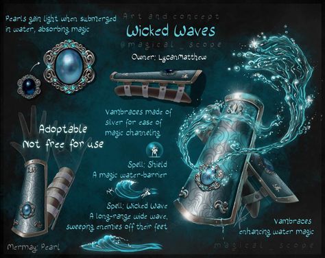 Magic Artifacts Concept Art, Magical Objects, Cybernetic Arm, Fantasy Items, Create Your Own Adventure, Dungeon Master's Guide, Elemental Powers, Super Powers Art, Magical Accessories