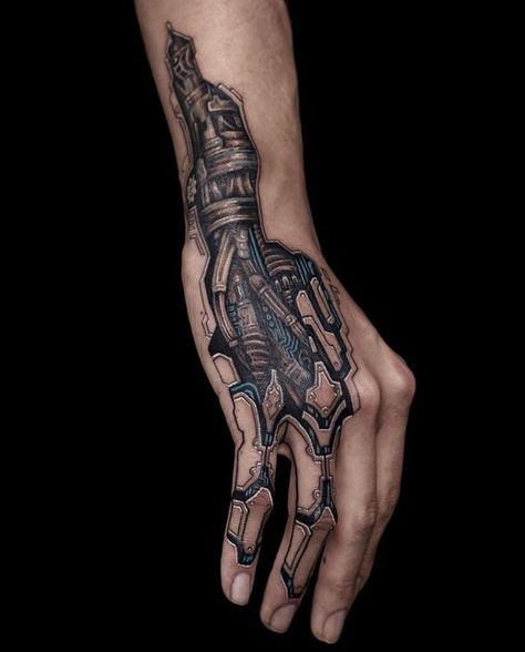 Steampunk Arm Tattoo, Terminator Hand Tattoo, Mechanic Arm Tattoo, Mechanical Finger Tattoo, Steampunk Hand Tattoo, Robotic Tattoo Design, Biotech Tattoo, Computer Tattoo Ideas, Circuit Tattoo Design