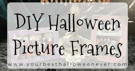 Halloween Picture Frames Diy, Halloween Frames Diy, Diy Halloween Picture Frames, Diy Halloween Pictures, Halloween Picture Frames, Spooky Pictures, Vintage Halloween Photos, Witch Pictures, Halloween Frames