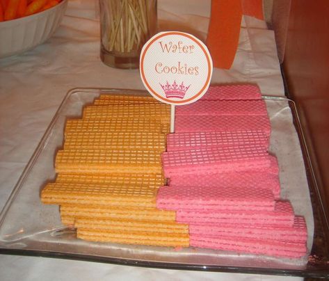 Pink And Orange Cookies, Sweet Sixteen Party Themes, Orange Birthday Parties, Pink Graduation Party, Gold Graduation Party, Orange Birthday, Orange Baby Shower, Party Sweets, Yellow Party