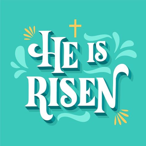 Sunday Illustration, Happy Easter Sunday, He Is Risen Easter, Easter Messages, Easter Illustration, Resurrection Sunday, He Is Risen, Easter Sunday, Vector Hand