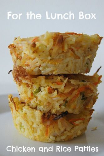 Rice Patties, Toddler Lunches, Pies Maker, Kids Meal Plan, Chicken And Rice, Lunch Box Recipes, Idee Pasto Sano, Lunch Snacks, Toddler Meals