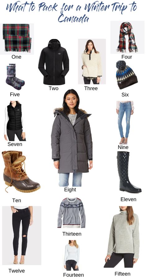 Top US travel blog, Sunny Coasltines, features the 15 Essentials to Pack for a Winter Vacation in Canada: boots, coat, best accessories... Click here now! Winter Outfits Alaska, What To Wear In Canada Winter, Anchorage Alaska Winter Outfits, Canada Packing List Winter, Winter Vacation Outfit Ideas, Alaska Winter Outfit, Canada Winter Outfit, Snow Essentials, Canadian Winter Outfits