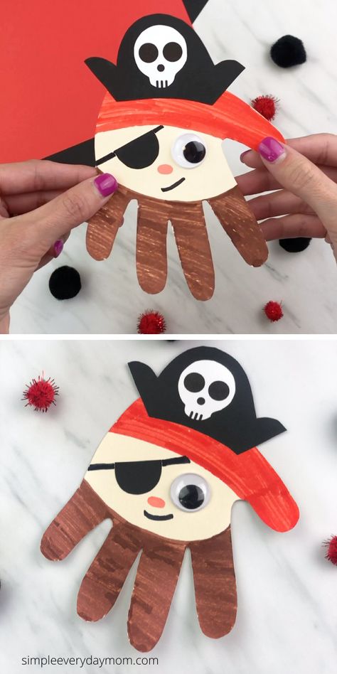 Pirate Crafts Preschool, Pirate Ship Craft, Pirate Craft, Pirate Preschool, Bee Crafts For Kids, Pirate Activities, Pirate Crafts, Halloween Acrylic, Fox Crafts