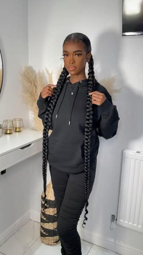 Two Braid Ponytail Hairstyles, Two Braided Ponytail Hairstyles, Two Braids Ponytail, Two Braid Ponytail, One Braid Ponytail, Two Braided Ponytails, Braided Ponytail Weave, Braided Ponytails, Sleek Braided Ponytail