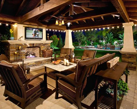 How to Get Your Backyard Ready for Spring Time Fun! - Patio Productions Blog Patio Productions Blog Canopy Ideas, Mediterranean Patio, Covered Patios, Outside Living, Backyard Living, Mediterranean Homes, Dream Backyard, Outdoor Kitchen Design, Back Patio