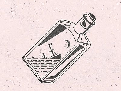 Note In A Bottle Tattoo, Small Bottle Tattoo, Lighthouse In A Bottle Tattoo, Sinking Ship Illustration, Sinking Ship Art, Bottle Ship Tattoo, Space In A Bottle Tattoo, Ship In A Bottle Art, Sinking Ship Drawing