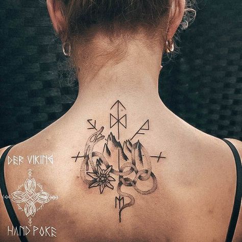 Top 100 Best Viking Tattoos For Women - Nordic Warrior Design Ideas Viking Inspired Tattoos For Women, Scandinavian Tattoo Vikings Women, Nordic Spine Tattoos For Women, Nordic Tattoo Sleeve Women, Viking Tattoo Design For Women, Viking Warrior Tattoos For Women, Viking Tattoo Ideas For Women, Viking Woman Tattoo Design, Norwegian Tattoos For Women