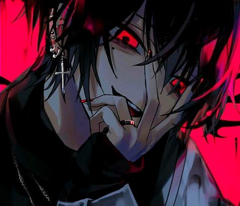 Black Hair And Red Eyes, Cool Animes, Anime Show, X Male Reader, Anime Demon Boy, Yandere Boy, Evil Anime, Dark Anime Guys, Cool Anime Guys