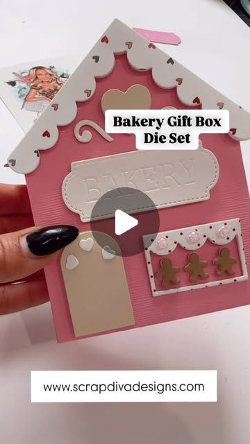 Erica Fields on Instagram: "This adorable Bakery Gift Box die set will be available December 5 over @scrapdiva.designs link in bio

.
.
.
.
.
#scrapdivadesigns #diecuttingessentials #diecutting #paperlove #paperpiecing #cutestuff #scrapbooking #scrapbookingideas #scrapbooklayout #scrapbookingsupplies #crafty #embellishment #diyembellishments #handmade #handmadecards #handmadegreetingcards #happymail #snailmail #cardmaking #instacrafts #papercraftersofinstagram #craftymama #cardmakers #craftersofinstagram #papercrafter #createeveryday #creative #metaldies #diecutting #papercrafts #papercrafting" Scrapdiva Designs, Xmas Inspiration, Crafty Mama, Happy Mail, Snail Mail, Card Maker, Scrapbook Supplies, Paper Piecing, Greeting Cards Handmade