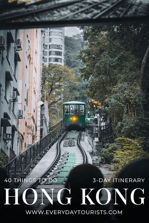 Are you looking for the best things to do in Hong Kong? In this article, we will share the best activities and places to see during our 3-day Hong Kong Itinerary. From quirky markets, photogenic architecture, incredible viewpoints and more – every type of traveller will find something to love from the things to do in Hong Kong. Continue reading to find out more! Travel Photography Features: Victoria Peak Tram Hong Kong Bucket List, Hong Kong Travel Photography, Disney Hong Kong, Hong Kong Itinerary, Hong Kong Beaches, Places In Hong Kong, Hong Kong Travel Guide, Hong Kong Photography, Hong Kong Food