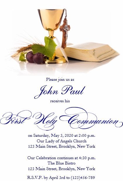 Modern Elegant First Communion Invitation for Boys Communion Invitations Boy, Boys First Communion, First Communion Party, Holy Communion Invitations, First Communion Favors, First Communion Invitations, Communion Favors, Communion Party, Communion Invitations