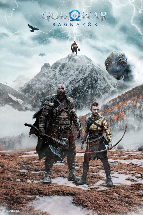 The amazing god of war game 🎮 🙌 Ragnarok Game, God Of Wars, Animal Games, Video Game Characters, Game Character, Animal Crossing, Poster Wall, Hogwarts, The Amazing