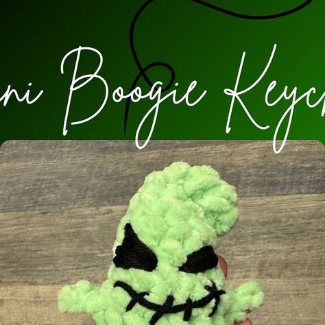 Eli on Instagram: "My first ever free pattern and I am so excited about it! Please feel free to sell any you make and tag me in picture of your teeny Oogie Boogies 💚🖤

#nightmarebeforechristmas #crochetpattern #freepatterncrochet #crochet" Crochet Boggins Free Pattern, Oogie Boogie Crochet Pattern Free, Oogie Boogie Pattern, Oogie Boogie Crochet Pattern, Crochet Oogie Boogie, Amigurumi Characters, Crochet Shapes, Crochet Market, Crochet Halloween