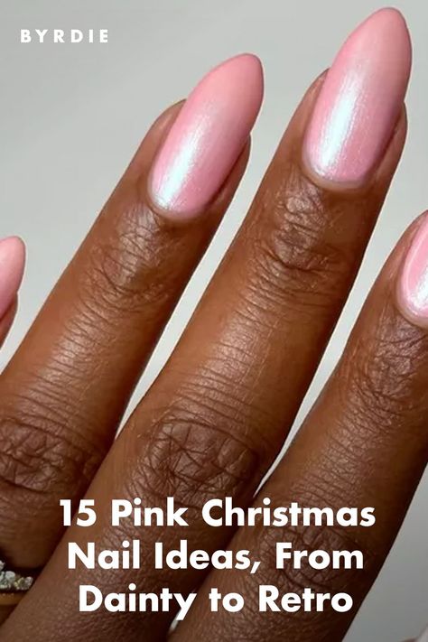 15 Pink Christmas Nail Ideas, From Dainty to Retro Sparkle Pink Nails, Winter Pink Nails, Pink Christmas Nail, Nutrition And Mental Health, Christmas Nail Ideas, Christmas Manicure, Hair Concerns, Skin Care And Makeup, Candy Cane Stripes