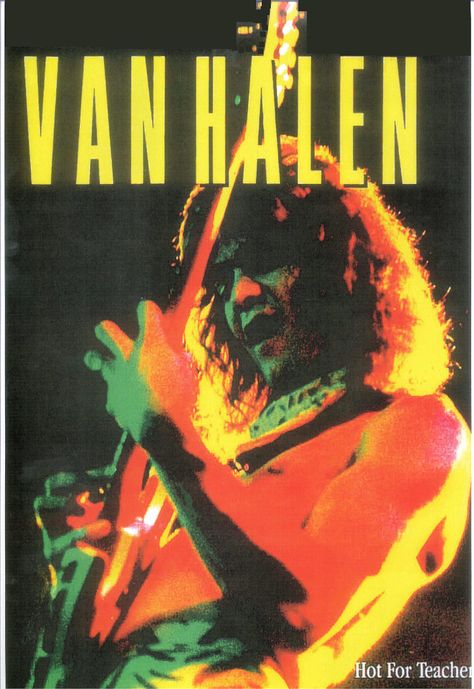 Van Halen Music Poster 1984 Hot for Teacher • 100% Mint unused condition • Well discounted price + we combine shipping • Click on image for awesome view • Poster is 12” x 18” • Semi-Gloss Finish • Great Music Collectible - superb copy of original • Usually ships within 72 hours or less with tracking. • Satisfaction guaranteed or your money back. Sportsworldwest.com 80s Band Posters Aesthetic, Retro Rock Poster, 80s Posters Music, Old Rock Posters, 80s Rock Band Poster, 80s Rock Posters, Rock Music Posters, Rock Bands Posters, 80s Band Posters