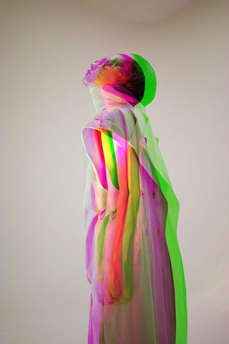 Colourful Fashion Aesthetic, Neon Fashion Aesthetic, Neon Colors Aesthetic, Glitch Fashion, Glitch Photography, Photoshop Aesthetic, Colourful Photography, Neon Photo, Neon Graphics