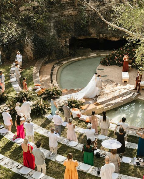 This Three-Day Wedding Affair in A Magical Hacienda In Mérida, Mexico Was An Absolute Dream! - Green Wedding Shoes Mexico City Wedding Venues, Hacienda Wedding Mexico, Hacienda Style Wedding, Mayan Wedding, Mexico City Wedding, Mallorca Wedding, Hacienda Wedding, City Wedding Venues, Audio Guest Book