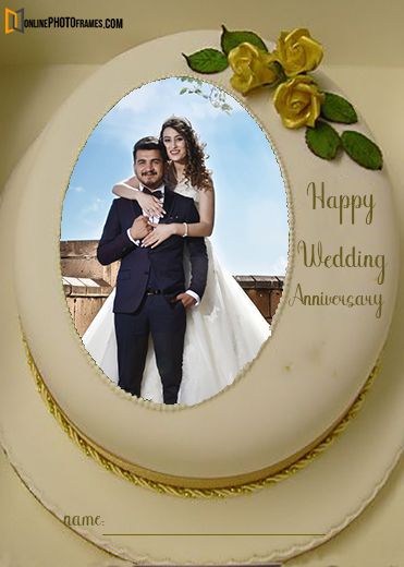 Happy Anniversary With Photo, Anniversary Frame Background, Wedding Anniversary Frames, Frame For Anniversary, Anniversary Theme Cake, Happy Anniversary Photo Frame, Photo Cake Design, Happy Wedding Anniversary Cake, Happy Anniversary Friends