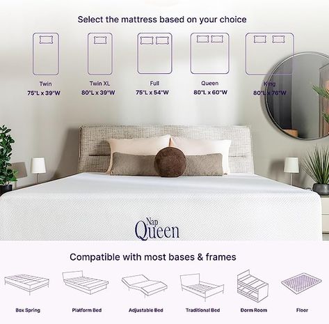 When you’re rested, you’re able to appreciate the little things a bright-sunny day, a warm shower, breakfast with your children. We aim to help enhance your day-to-day by granting you a good night’s sleep, feeling refreshed and ready to take on your day. That’s where NapQueen takes the throne. #bed #bedroom #bedroomdecor #furniture #home #homedecor #interiordesign #sleep #interior #bedding #sofa #mattress #decor #bedroomdesign #sleepy #night #tired #beds #beautiful #bedroomideas #bedcover Bed In A Box, Queen Size Mattress, Mattress Bed, Full Size Mattress, Work Space Decor, Online Mattress, Traditional Bed, Twin Mattress Size, Mattress In A Box